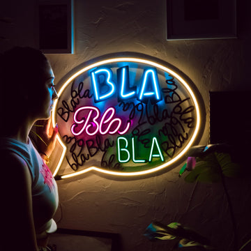 BLA BLA , BLA BLA , neon , neon sign - Neon Wall Art | THEDUKHA