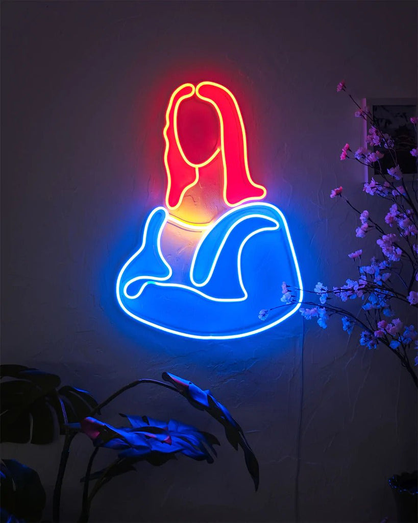 Lisa Neon Wall Art , neon wall art , neon wall decor , neon wall sign - Neon Wall Art | THEDUKHA