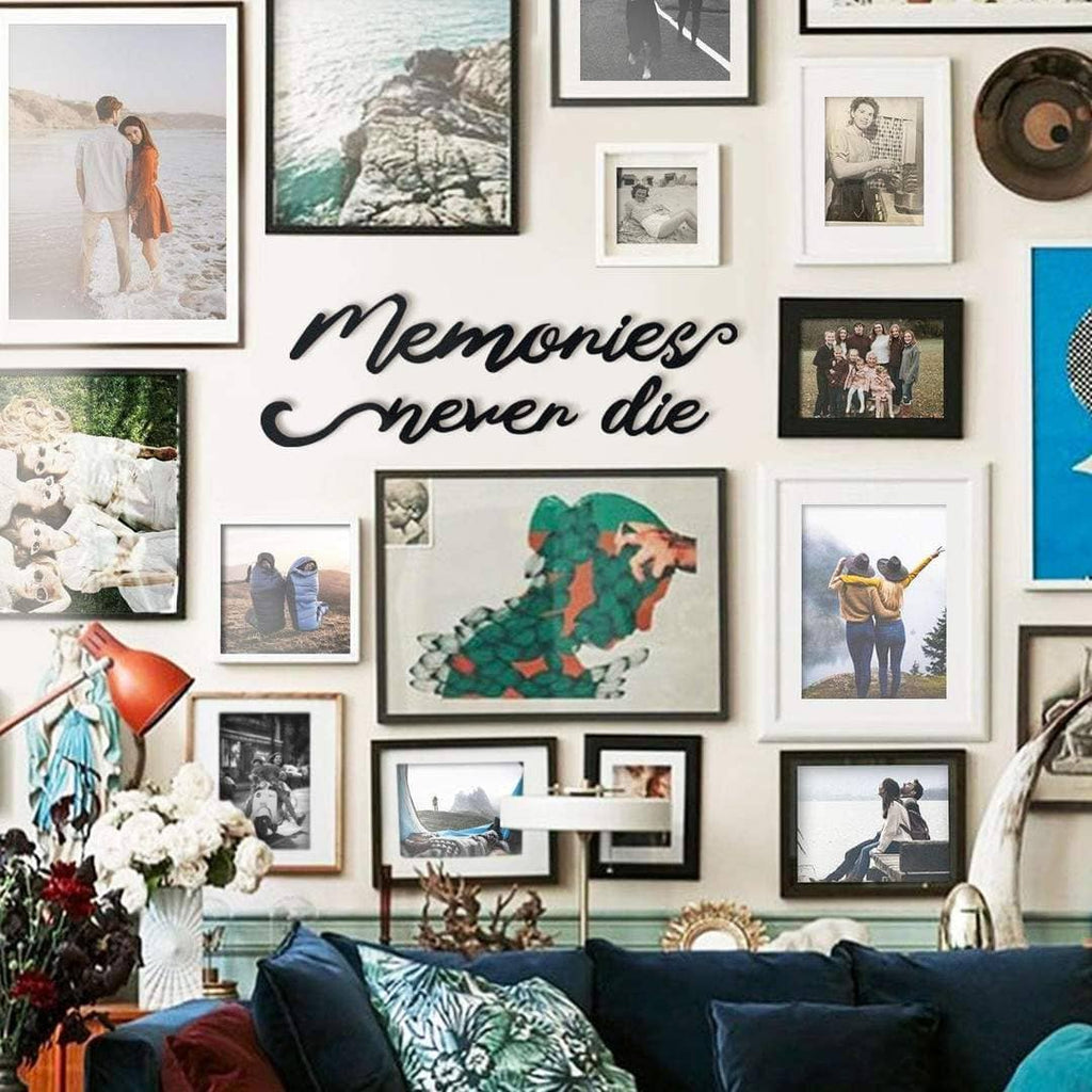 Memories Never Die , classroom decor , creative office decor , home art - Metal Deco | THEDUKHA
