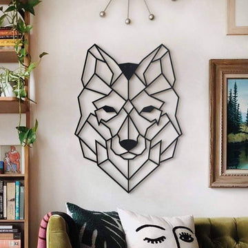 Wolf , animal head , animal wall art , deco home - Metal Deco | THEDUKHA